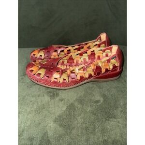 Pikolinos Colorful Woven Leather Mary Jane‎ Womens Flats Shoes Slip On Sz 7